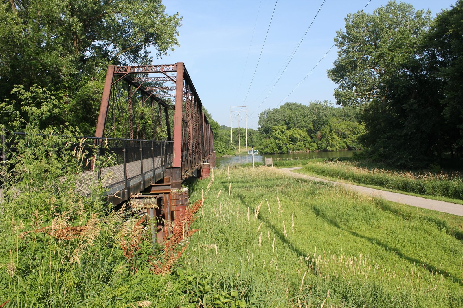 Looking west from northeast quadrant